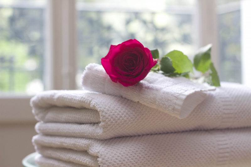 chambre-hote-BIOT-min_towel_rose_clean_care_salon_spa_white_bath-731641